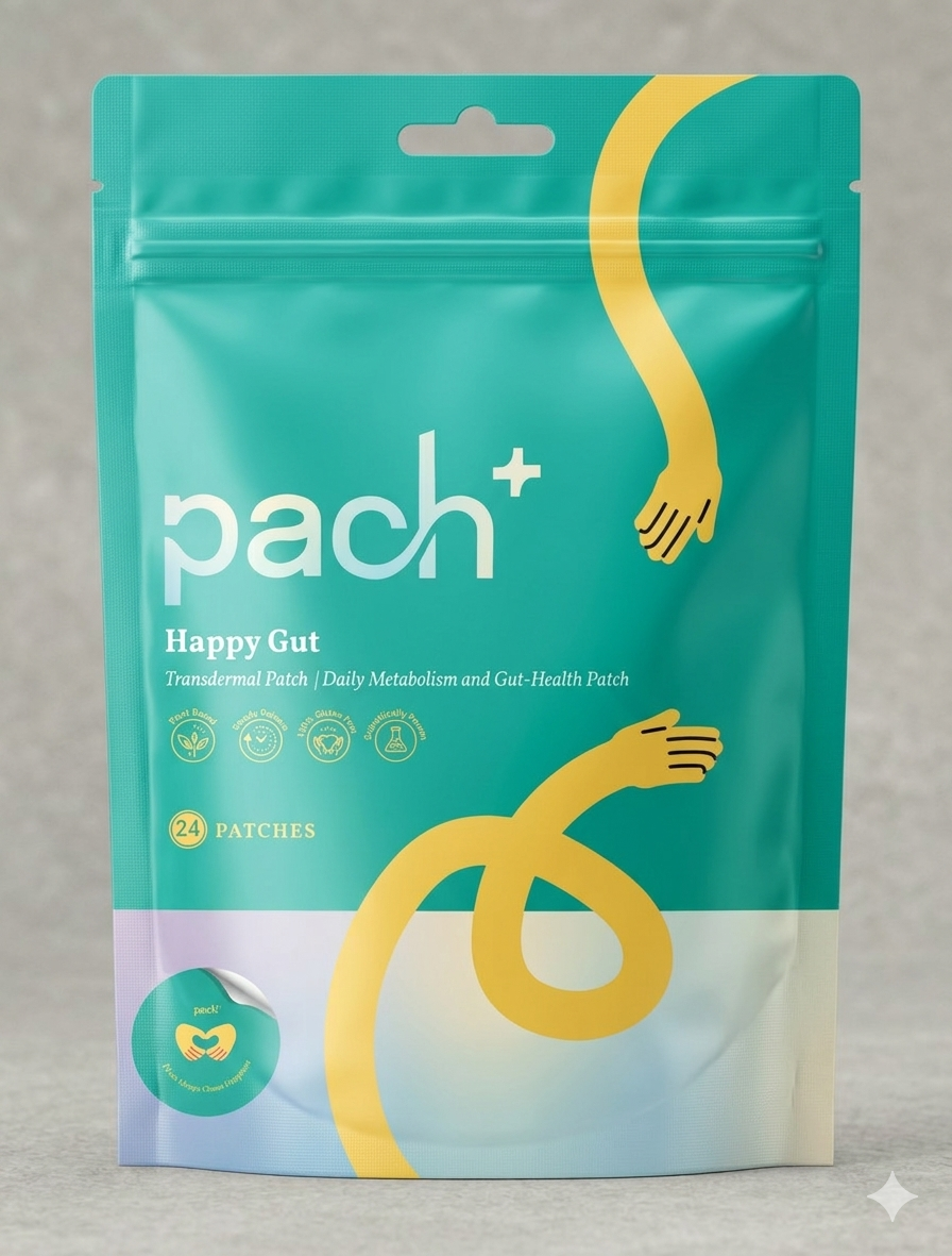 Happy Gut+ | Improved Gut Health & Metabolism Support Patches (24 Pcs)